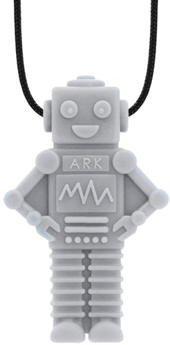 Ark Therapeutics collana sensoriale da mordere robot grigio chiaro per bambini