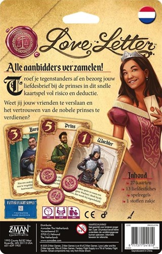 Asmodee gioco di carte Love Letter gioco strategico per 2-6 giocatori-2