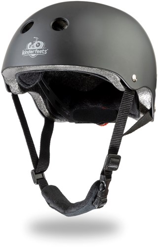 Kinderfeets Casco per bambini per ciclismo / casco per bicicletta per bambini - nero opaco