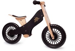 Kinderfeets Bicicletta da equilibrio in legno per bambini da 2 anni - Nero