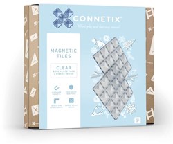 Connetix Piastrelle Magnetiche Base Trasparente 2 Pezzi