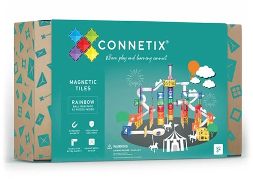 Connetix Piastrelle Magnetiche Traccia di marmo 92 Pezzi