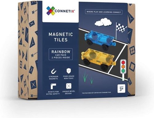 Connetix Piastrelle Magnetiche Auto Set 2 Pezzi