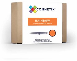 Connetix Piastrelle Magnetiche Palle di marmo arcobaleno 12 Pezzi
