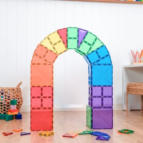 Connetix giocattolo magnetico Rainbow Starter Pack 60 pezzi set costruzioni-3