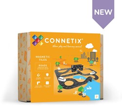 Connetix giocattolo magnetico da costruzione set strade 48 pezzi nero