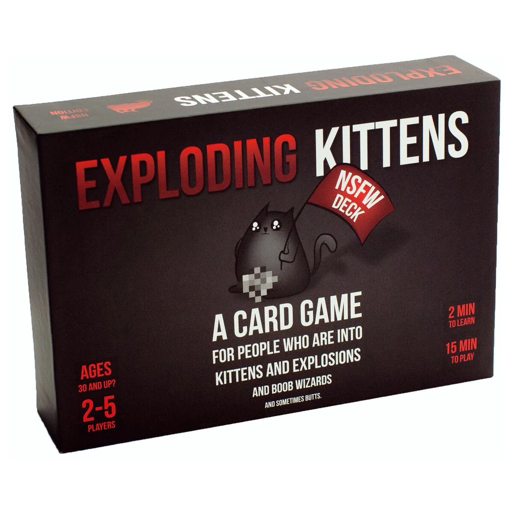 Exploding Kittens gioco di carte edizione NSFW per adulti - Versione inglese
