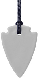 Ark Therapeutics collana da mordere giocattolo Arrowhead grigia per bambini
