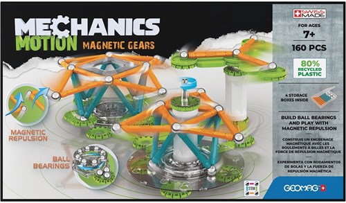Geomag set di costruzione Mechanics Motion ingranaggi magnetici 160 pezzi-3