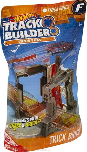 Hot Wheels giocattolo Track Builder F - Mattoncino acrobatico pista accessorio-2