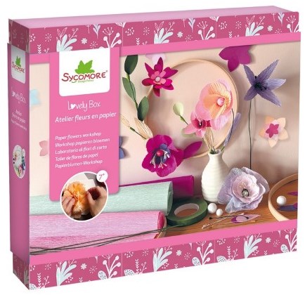 Sycomore set creativa decorazioni fiori di carta dai 7 anni