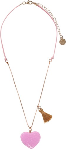 Calico Sun collana cuore - collana colorata regolabile per bambini-2