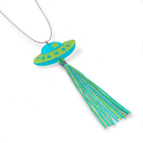 Calico Sun collana Alexa Spaceship - gioiello colorato per bambini-3