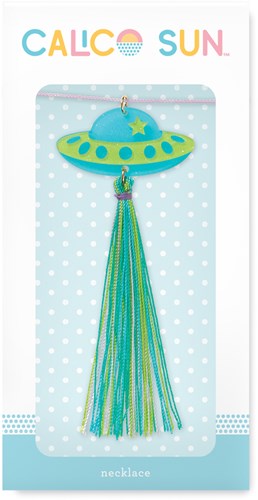 Calico Sun collana Alexa Spaceship - gioiello colorato per bambini