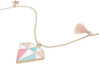 Calico Sun collana pietra preziosa con stella e nappina - gioiello colorato bambini-3