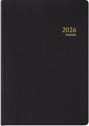 Brepols agenda tascabile 2026 nero - agenda compatta per viaggiare