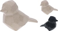 Home & Styling decorazione uccello polystone figura geometrica 19x9x12cm