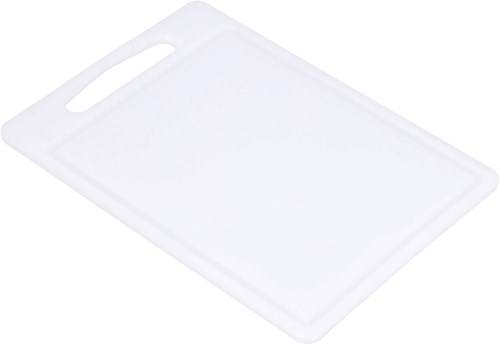 Inno Cuisinno tagliere accessorio cucina 35x25 cm con scanalatura bianco-2