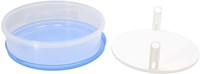 Sunware porta torta Club Cuisine con sollevatore trasparente blu 35x35x12 cm-3