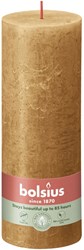 Bolsius candela rustica marrone - candela decorativa 19 cm - lunga durata