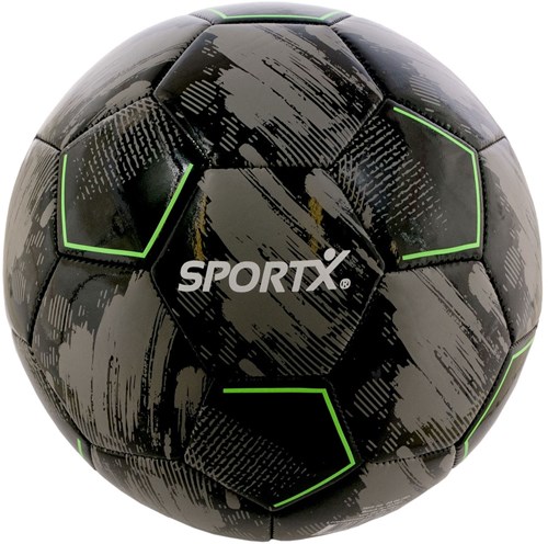 SportX mini pallone da calcio grigio nero 160-180gr - giocattolo palla bambini-2