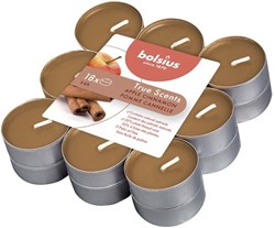 Bolsius tealight profumati mela cannella 18 pezzi cera vegana
