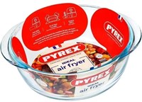 Pyrex teglia airfryer vetro rotonda 26x23x8 cm trasparente