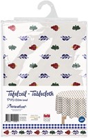 Boerenbont tovaglia PVC rotonda 150cm - protezione tavolo bianca floreale