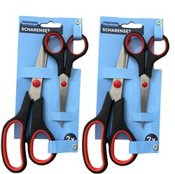 Forbici set da 2 multifunzione acciaio inox fai da te