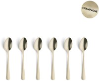 Amefa cucchiaini champagne 6 pezzi - posate dorate opache-2