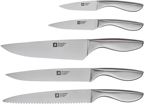 Richardson Sheffield ceppo coltelli cassetto 5 pezzi legno di acacia coltelli cucina-2