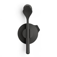 Brabantia spazzola per piatti con supporto a ventosa - Dark Grey - spazzola pulizia