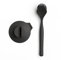 Brabantia spazzola per piatti con supporto a ventosa - Dark Grey - spazzola pulizia-2