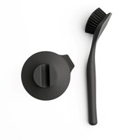 Brabantia spazzola per piatti con supporto a ventosa - Dark Grey - spazzola pulizia-3