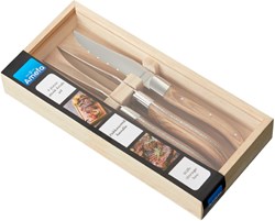Amefa coltelli da bistecca Royal Steak 4 pezzi - Design Natural Wood