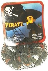 Don Juan biglie pirati 21 pezzi rete vetro multicolore