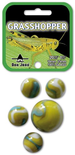 Don Juan set biglie Grasshopper 21 pezzi giocattolo in vetro