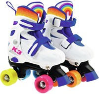 Studio 100 pattini a rotelle K3 regolabili misura 26-29 arcobaleno-2