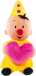 Bumba peluche giocattolo Bumba con cuore 25 cm rosa
