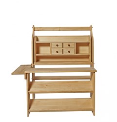 nic set negozio in legno marrone 3 pezzi - negozio di giocattoli per bambini