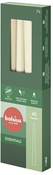 Bolsius candele gotiche da tavola Soft Pearl 24,5cm vegan set 4 pezzi
