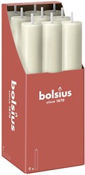 Bolsius candela da tavola XL rustica avorio 23 cm 9 pezzi cera vegana