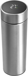 Borraccia termica acciaio inox 450ml con termometro nel coperchio e filtro tè - bottiglia