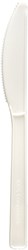 Duni coltelli bianchi bio plastica 10 pezzi - posate sostenibili