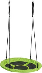 SwingKing altalena nido canvas verde - grande altalena rotonda 98cm
