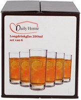 Daily Home set di 6 bicchieri long drink - bicchieri per uso quotidiano-2