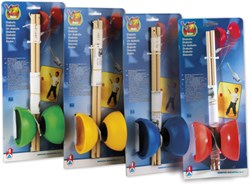 Androni Giocattoli diabolo giocattolo rosso con bastoncini in legno