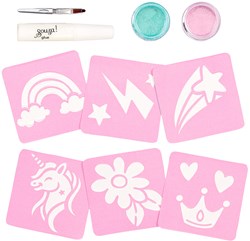 Souza for Kids set tatuaggi glitter unicorno - kit creativo per bambini