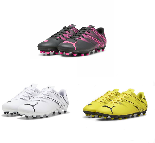 Puma scarpe da calcio Attacanto Junior FG/AG - nero/argento - taglia 30