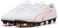 Puma scarpe da calcio Vitoria FG/AG - bianco/rosso - pelle sintetica